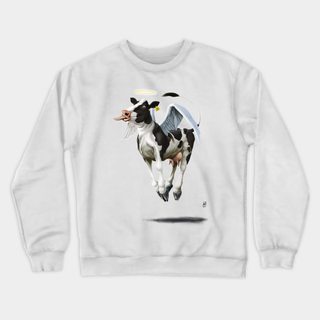 Holy Cow Crewneck Sweatshirt by RobArt